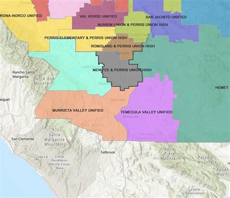 School Districts In California Map Map