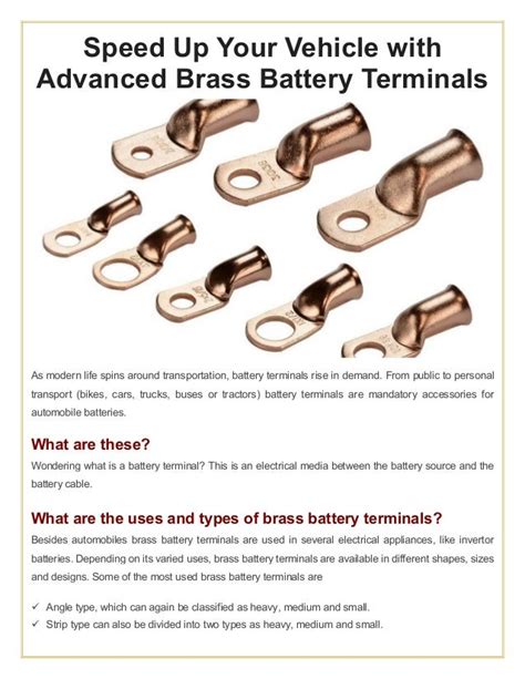 Different Types Of Car Battery Terminals