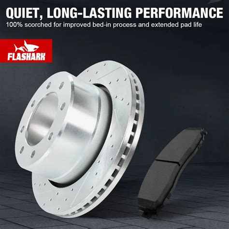 For 2009 2018 Dodge Ram 2500 3500 Brake Rotors And Pads Kit Front An
