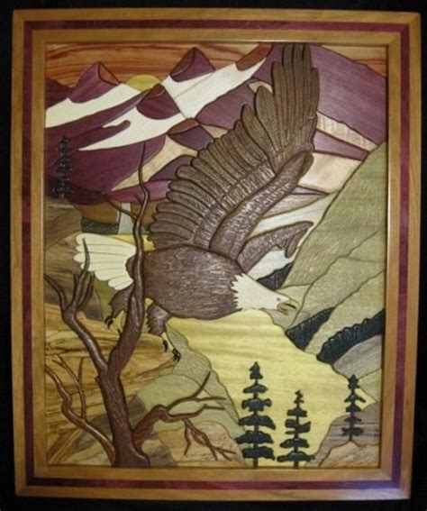 Eagles Realm Intarsia Woodworking Project By Woodworking Plus