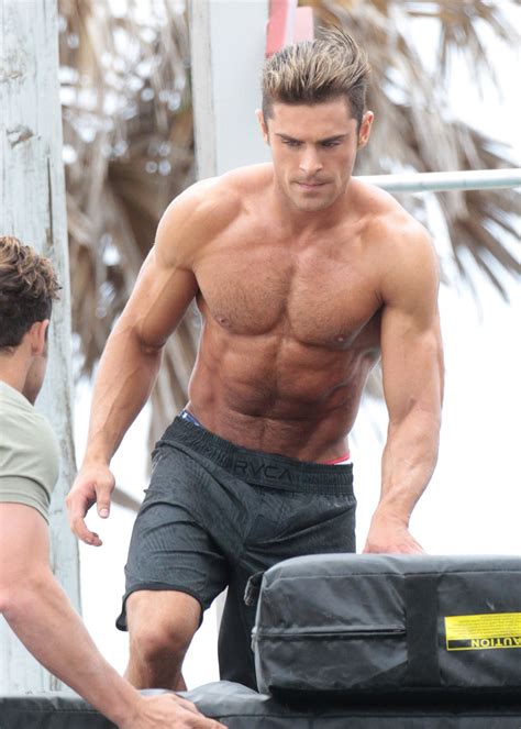 Zac Efron Baywatch Movie The Rock And Zac Efron Share First Look At