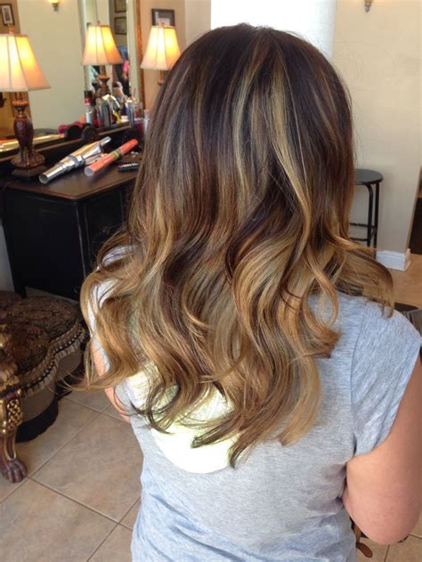 Balayage Highlights Ombré Brown Honey Ash Blonde Knoxville