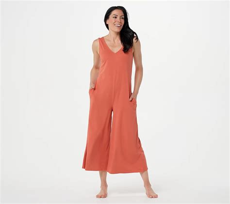 Qvc Anybody Cozy Knit Wide Leg Jumpsuit With Back Tie Detail Tvshoppingqueens
