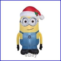 Save money online with yard decorations deals, sales, and discounts october 2020. Minion Christmas Decoration Inflatable Lawn Yard Santa Hat ...