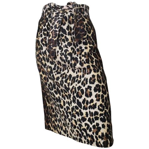 Bill Blass Linen Cheetah Print Skirt Size 4 Printed Skirts Fashion Long Linen Skirt