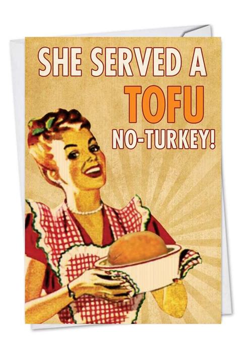 Tofurkey Thanksgiving Greeting Card