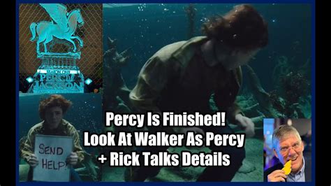 Percy Jackson Show Update Filming Is Wrapped Rick Riordan Talks Details Walker In New Scene