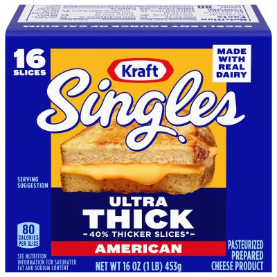 Kraft Singles Ultra Thick American Cheese Slices Oz Package