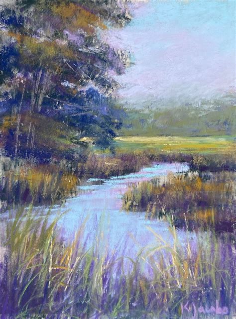 Original Pastel Lowcountry Marsh Landscape Painting 6x8 Etsy