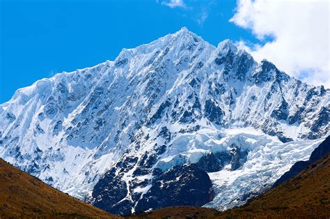 Free Images Snow Mountain Range Ridge Summit Peru Massif