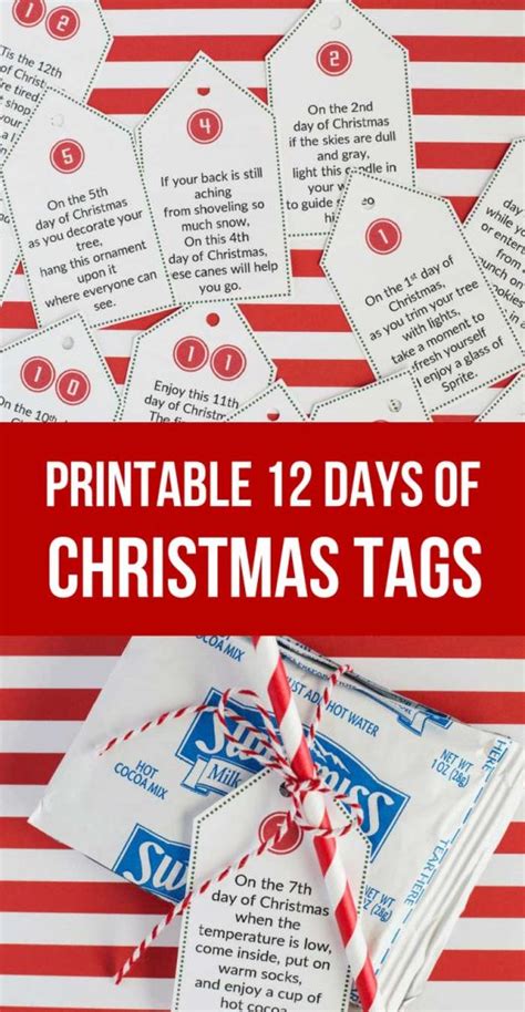 Easiest Ts For 12 Days Of Christmas And Printable Tags