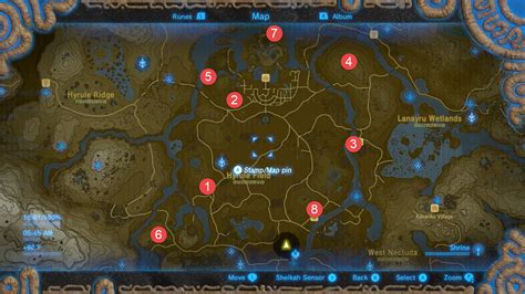 Zelda Breath Of The Wild All Shrine Locations Walkthrough