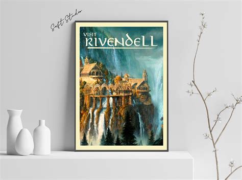 Rivendell Art Lord Of The Rings Posters Lotr Travel Prints Lord Of The