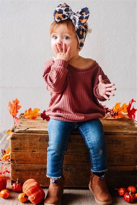 Boxy Fall Sweater Marley Saves Baby Girl Thanksgiving Outfit
