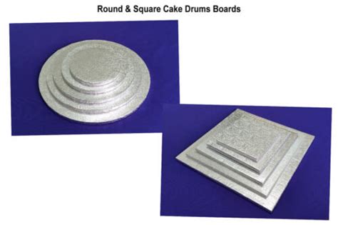 Cake Drum Cake Boards Round 12 Mm Silver Strong Base 6 8 10
