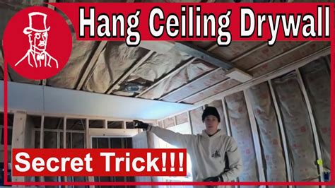 How To Hang Drywall On A Ceiling Clever Tip To Make The Job Easier