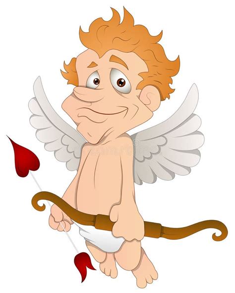 Cupid Cartoon Character Vector Illustration Stock Illustration
