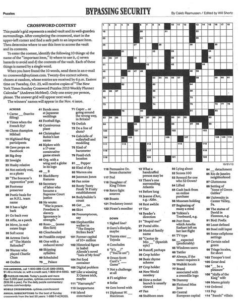 Check out the big book of crosswords, one crossword puzzle for each day of the year for only $5.99. Universal printable sunday crossword - Mason Website