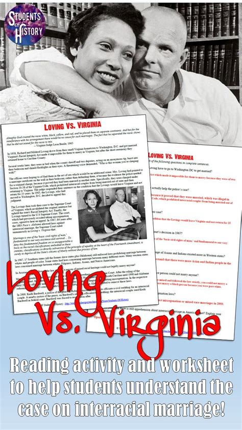 Loving V Virginia Civil Rights Supreme Court Case Reading High