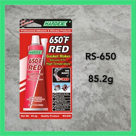 Hardex Rs F Red Rtv Silicone Gasket Maker Gum G Lazada