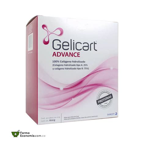Gelicart Advance Colágeno 30 Sobres De 20g 600g Droguería Farma