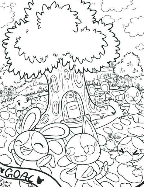 Animal Crossing Coloring Pages For Kids And For Adults Coloring Home