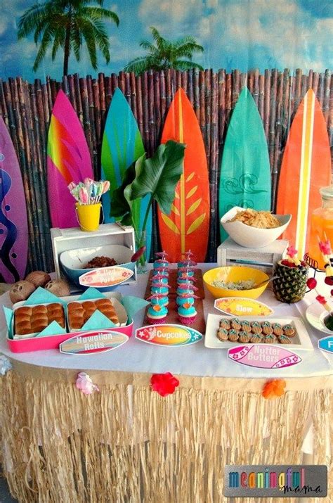 Luau Birthday Party Ideas Geburtstagsfeier Ideen Moana Party Und