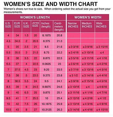 Convert 9 US To UK Shoe Size With A Simple Online Chart