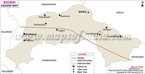 Boudh Railway Map
