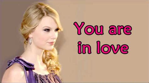 You Are In Love Lyrics Taylor Swift 1989 Youtube