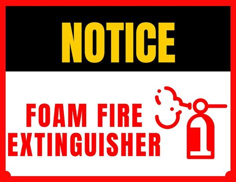 Free Printable Fire Extinguisher Signs Templates PDF Word