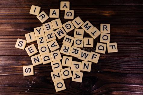 If you want to see letters in cursive, check our our cursive . Different Random Letters On Wooden Table Stock Photo ...