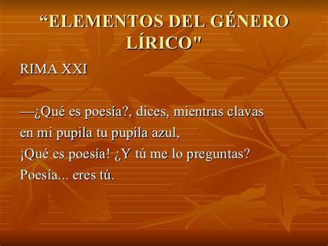 Género Lírico Y Sus Características