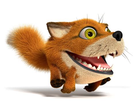 Fox Cartoon Character Illustration Background Widescreen