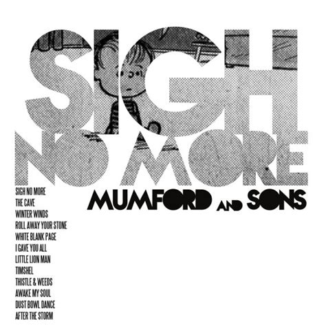 Sigh No More Mumford And Sons Album Cover Art Lp By