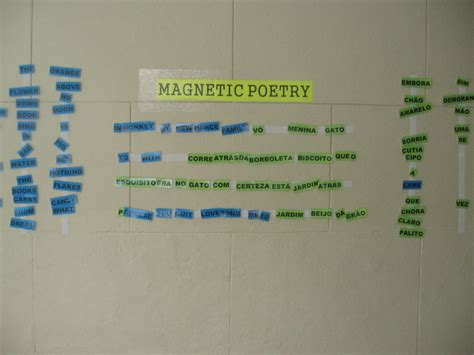 Library Week Activity Magnetic Poetry