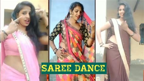 Hot Saree Dance Saree Dance By Beautiful Lady Youtube
