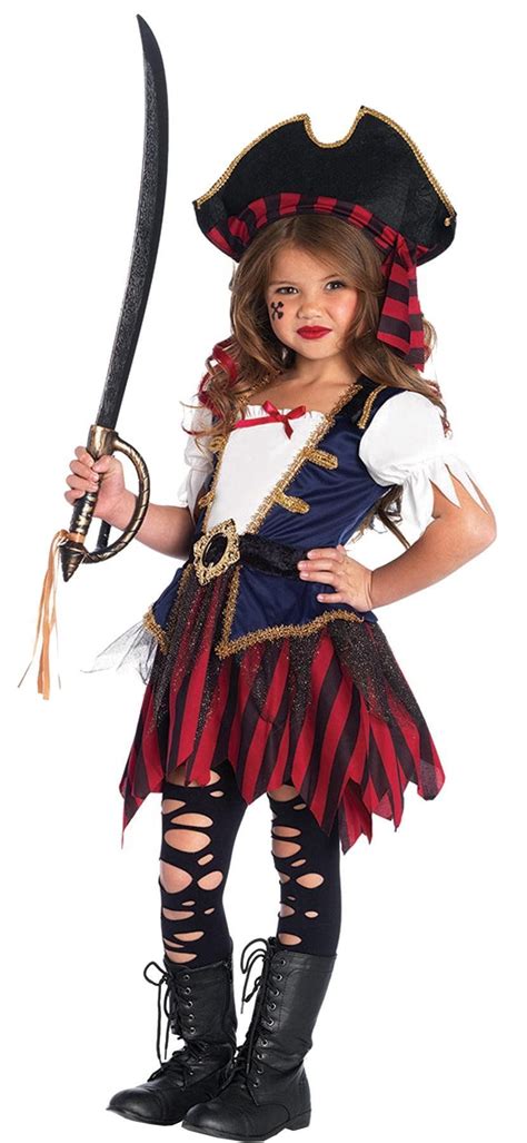 Pirate Caribbean Child Md 7 8 Pirate Girl Costume Halloween Costumes