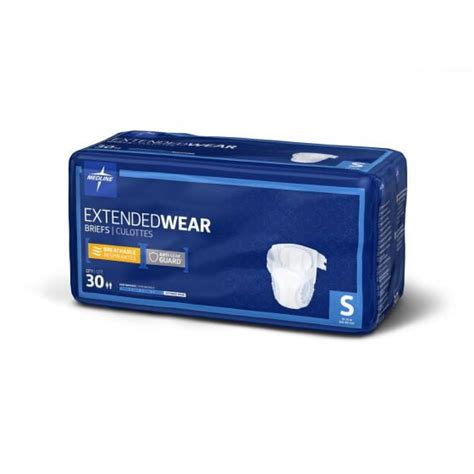 Medline Adult Small Disposable Briefs With Tabs Diapers For Extended