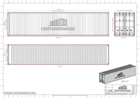 Shipping Container Technical Drawings