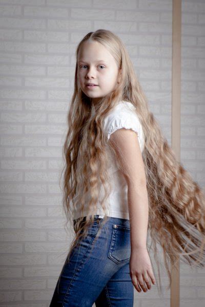 Beautiful Little Girl With Long Blonde Hair — Stock Photo © Aluha123