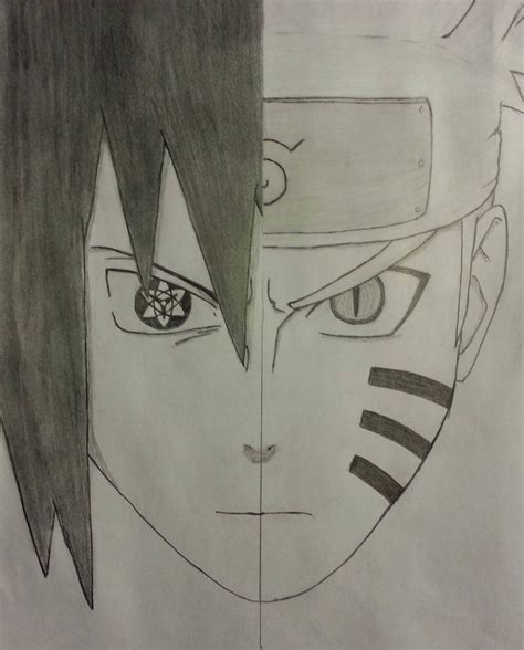 Naruto Half Face Drawing Images Gallery