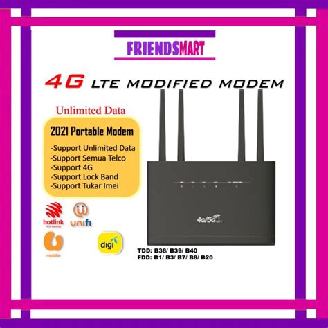 Ready Stock New Modem Modified Unlimited Hotspot V Support All