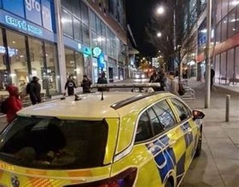 Police Cordon In Place In Nottingham City Centre After Reported Fight