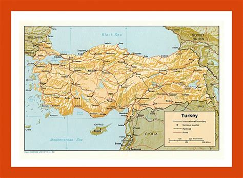 Political Map Of Turkey 1983 Maps Of Turkey Maps Of Asia GIF