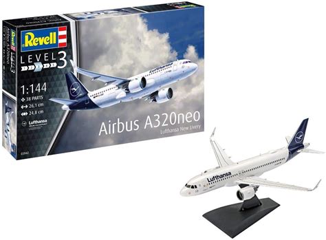 Buy Revell 03942 Airbus A320 Neo Model Kit 1 144 Scale Multi Color