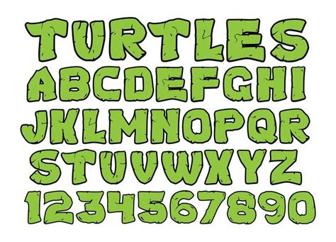 Download Ninja Turtle Font Svg Shefalitayal