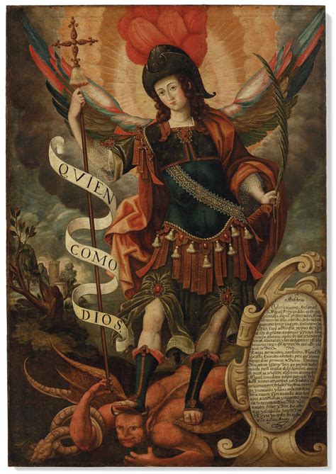 Luis De Riaño 1596 1667 Saint Michael Archangel Paintings Oil