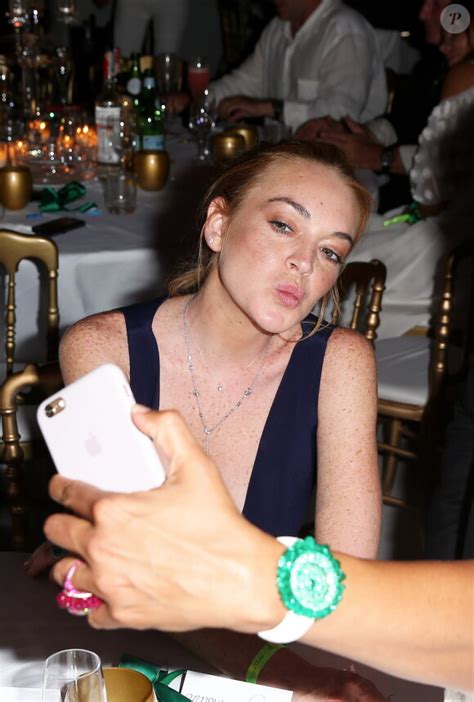 Photo Lindsay Lohan Lors De La Soirée Danniversaire Fawazs Folies