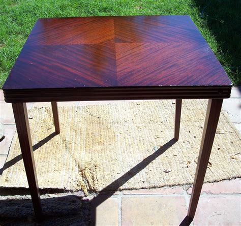 File mahogany folding card table jpg wikimedia commons. Candlewood Fine wood Card Table Vintage